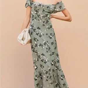 Reformation Butterfly Dress in Verde NWT
